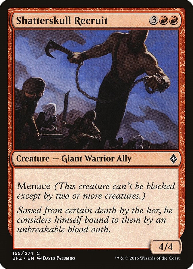 Shatterskull Recruit (155) [BFZ] - MTG Single