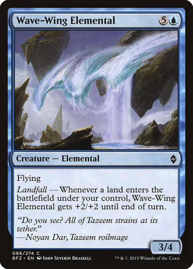Wave-Wing Elemental (88) [BFZ] - MTG Single