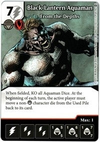 Black Lantern Aquaman - From the Depths (139) [WOL] - Dice Masters Single