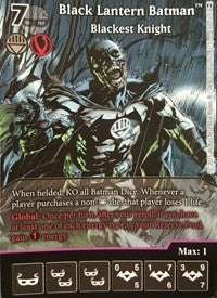 Black Lantern Batman - Blackest Knight (Full Art) (144) [WOL] - Dice Masters Single