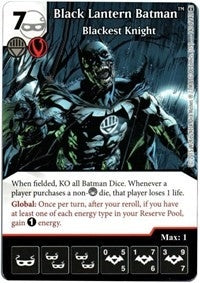 Black Lantern Batman - Blackest Knight (140) [WOL] - Dice Masters Single