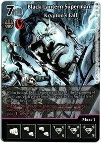 Black Lantern Superman - Krypton’s Fall (Full Art) (145) [WOL] - Dice Masters Single
