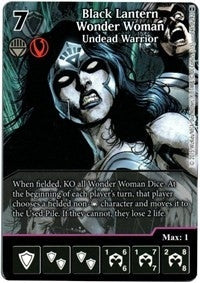 Black Lantern Wonder Woman - Undead Warrior (Full Art) (146) [WOL] - Dice Masters Single