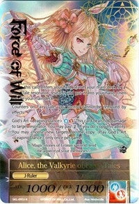 Alice the Girl in the Looking Glass // Alice the Valkyrie of Fairy Tales (Full Art) (93) [SKL] - Force of Will Single