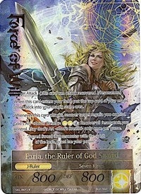 Faria the Sacred Queen // Faria the Ruler of God Sword (Full Art) (7) [SKL] - Force of Will Single