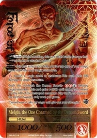 Melgis the Flame King // Melgis the One Charmed by the Demon Sword (Full Art) (27) [SKL] - Force of Will Single