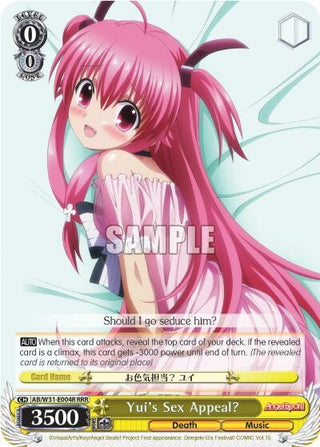 Yui’s Sex Appeal? (RRR) (31004) [AB/W31] - Weiss Schwarz Single