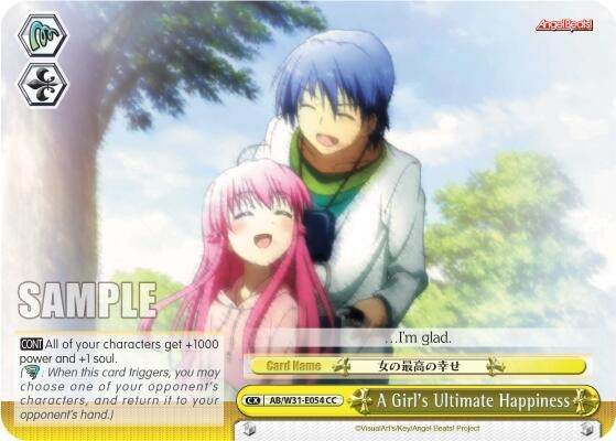A Girl’s Ultimate Happiness (31054) [AB/W31] - Weiss Schwarz Single