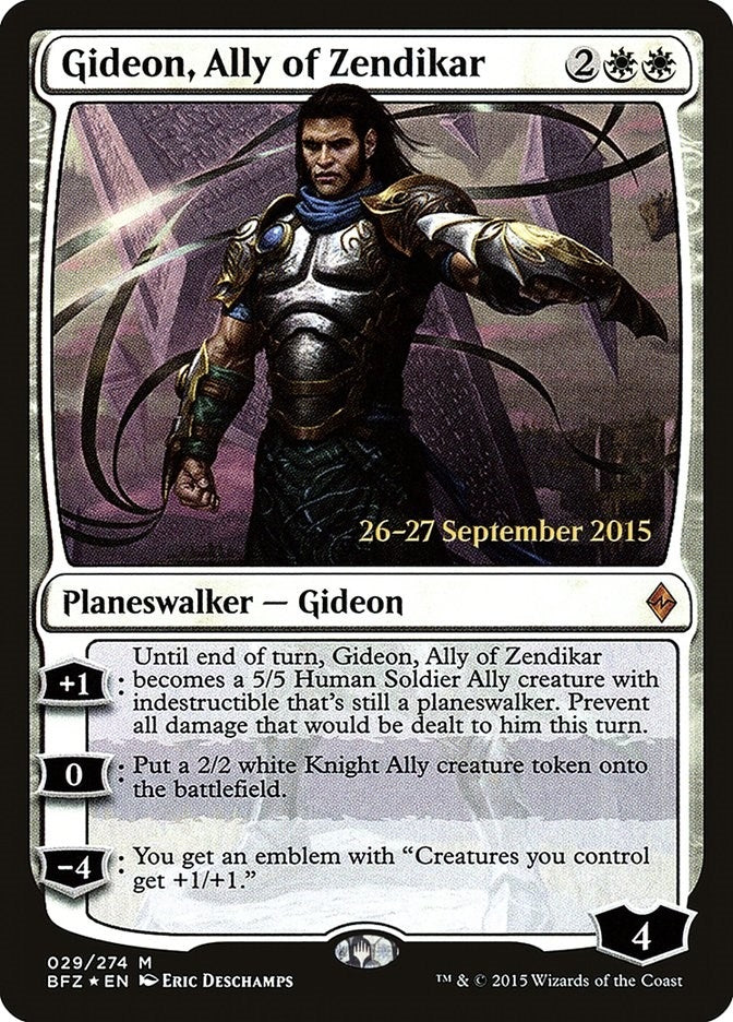Gideon Ally of Zendikar (29) [PRE] - MTG Single