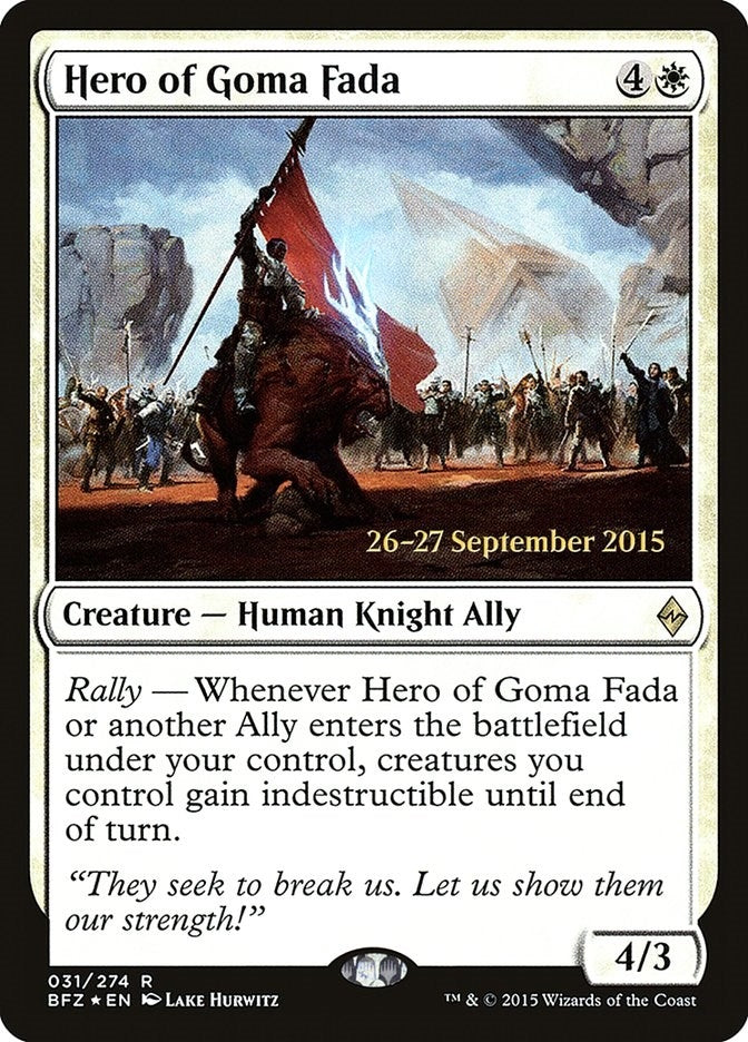 Hero of Goma Fada (31) [PRE] - MTG Single