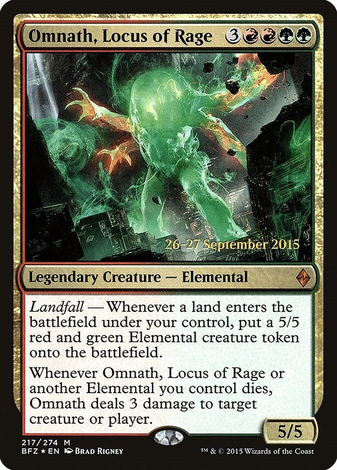Omnath Locus of Rage (217) [PRE] - MTG Single