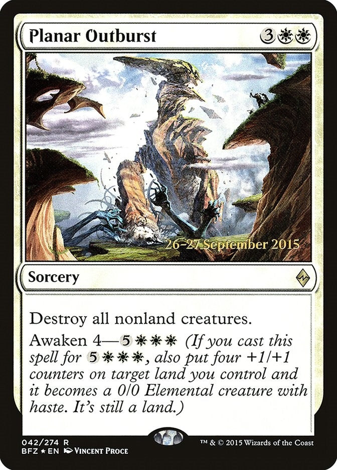 Planar Outburst (42) [PRE] - MTG Single
