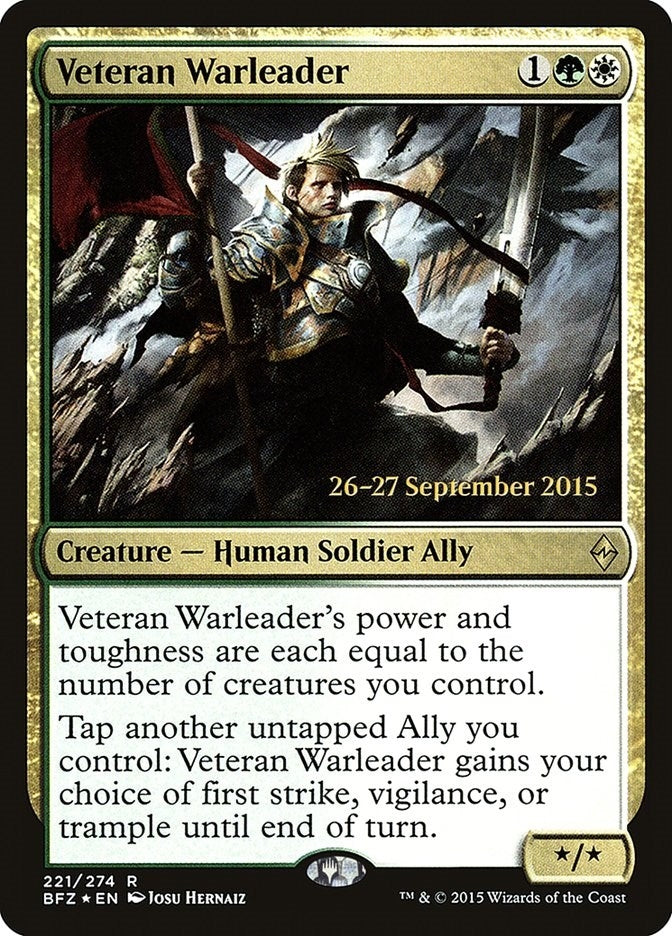 Veteran Warleader (221) [PRE] - MTG Single