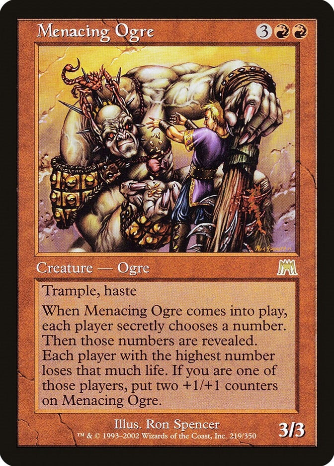 Menacing Ogre (219) [ONS] - MTG Single