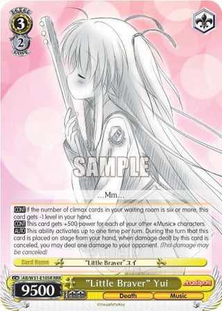 ’Little Braver’ Yui (RRR) (31105) [AB/W31] - Weiss Schwarz Single