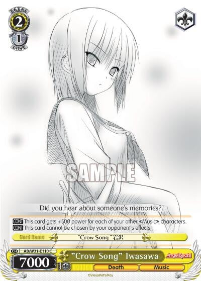 ’Crow Song’ Iwasawa (31110) [AB/W31] - Weiss Schwarz Single