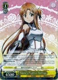 Asuna’s Positive Feelings (26001) [SAO/S26] - Weiss Schwarz Single
