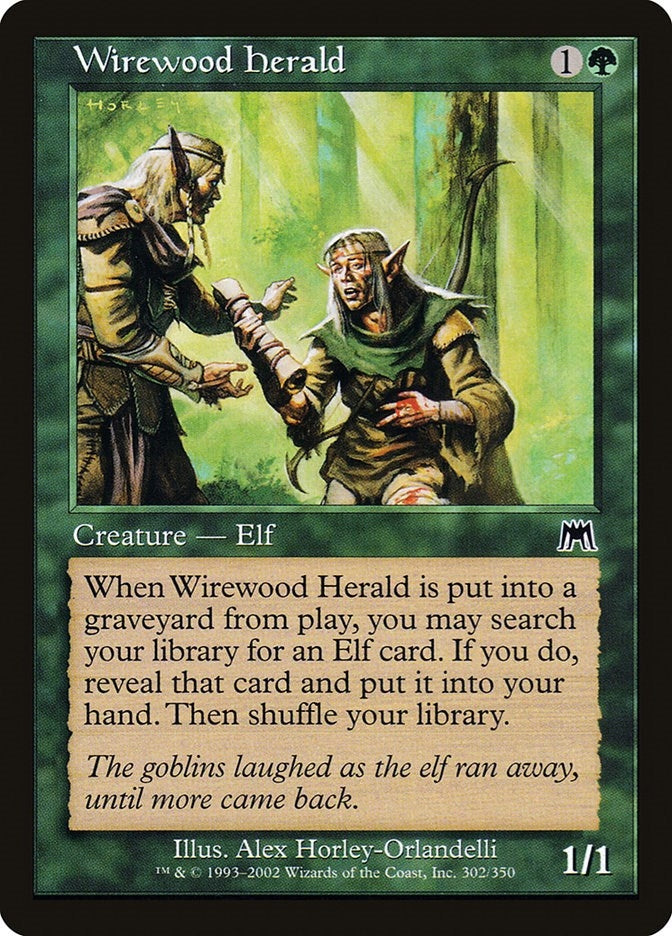 Wirewood Herald (302) [ONS] - MTG Single
