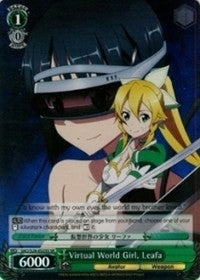 Virtual World Girl Leafa (SR) (26025) [SAO/S26] - Weiss Schwarz Single