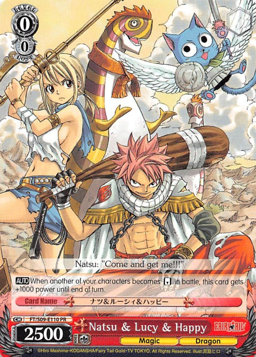 Natsu & Lucy & Happy (9110) [FT/EN-S02] - Weiss Schwarz Single