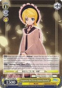 Kagamine Rin’Ni-no-Sakura Butterfly’ (22003) [PD/S22] - Weiss Schwarz Single