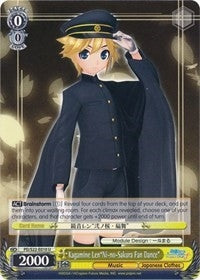 Kagamine Len’Ni-no-Sakura Fan Dance’ (22010) [PD/S22] - Weiss Schwarz Single