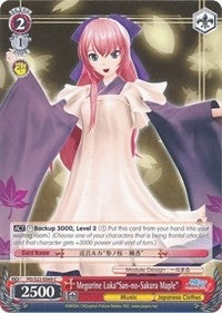 Megurine Luka’San-no-Sakura Maple’ (22069) [PD/S22] - Weiss Schwarz Single