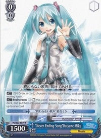 ’Never Ending Song’Hatsune Miku (22079) [PD/S22] - Weiss Schwarz Single