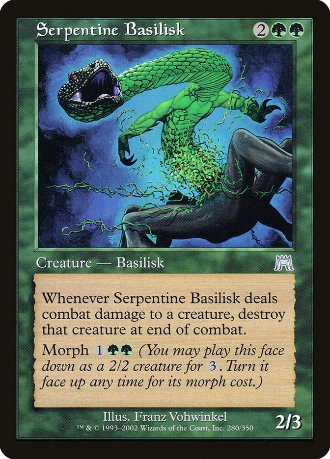 Serpentine Basilisk (280) [ONS] - MTG Single