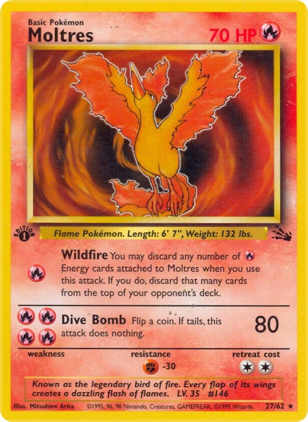 Image for Moltres (27) (27/62) (Fossil) - Pokemon