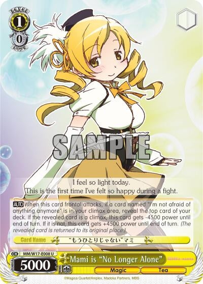 Mami is ’No Longer Alone’ (17008) [MM/W17] - Weiss Schwarz Single