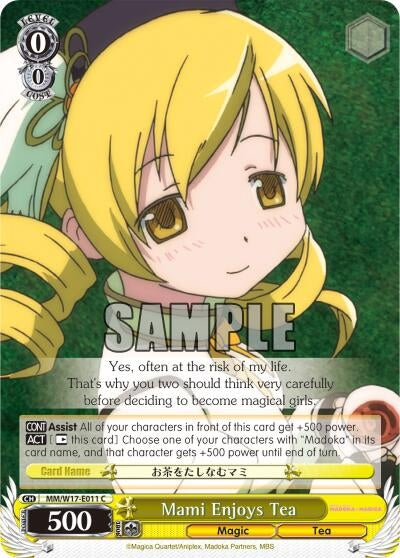 Mami Enjoys Tea (17011) [MM/W17] - Weiss Schwarz Single