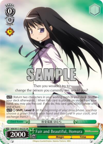 Fair and Beautiful Homura (SR) (17023) [MM/W17] - Weiss Schwarz Single