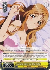 Asuna Lays on the Sofa (20003) [SAO/S20] - Weiss Schwarz Single
