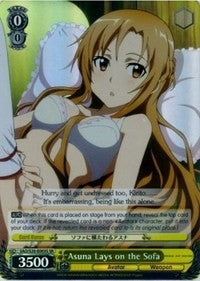 Asuna Lays on the Sofa (SR) (20003) [SAO/S20] - Weiss Schwarz Single