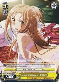 Asuna Changes Clothes (20005) [SAO/S20] - Weiss Schwarz Single
