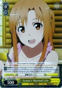 Asuna’s Married Life (20008) [SAO/S20] - Weiss Schwarz Single