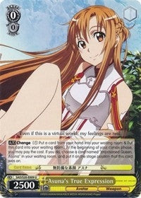 Asuna’s True Expression (20009) [SAO/S20] - Weiss Schwarz Single