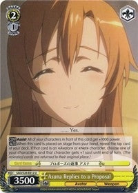 Asuna Replies to a Proposal (20012) [SAO/S20] - Weiss Schwarz Single