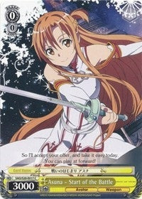 Asuna - Start of the Battle (20017) [SAO/S20] - Weiss Schwarz Single