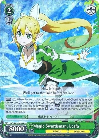 Magic Swordsman Leafa (RRR) (20026) [SAO/S20] - Weiss Schwarz Single