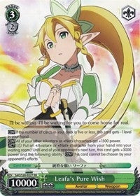Leafa’s Pure Wish (20027) [SAO/S20] - Weiss Schwarz Single