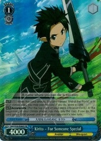 Kirito - For Someone Special (SR) (20080) [SAO/S20] - Weiss Schwarz Single