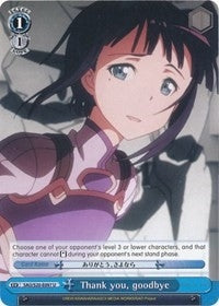 Thank you goodbye (20097) [SAO/S20] - Weiss Schwarz Single