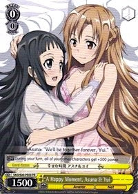 A Happy Moment Asuna & Yui (2003) [SAO/S20] - Weiss Schwarz Single
