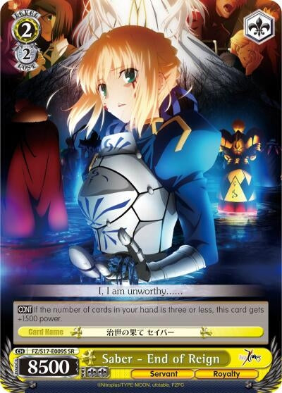 Saber - End of Reign (SR) (17009) [FZ/S17] - Weiss Schwarz Single