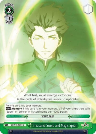 Treasured Sword and Magic Spear (17051) [FZ/S17] - Weiss Schwarz Single