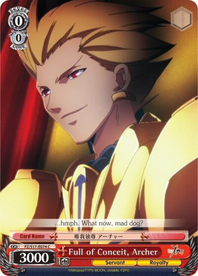 Full of Conceit Archer (17074) [FZ/S17] - Weiss Schwarz Single