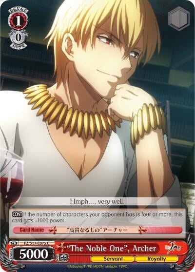 ’The Noble One’ Archer (17075) [FZ/S17] - Weiss Schwarz Single