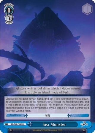 Sea Monster (17098) [FZ/S17] - Weiss Schwarz Single